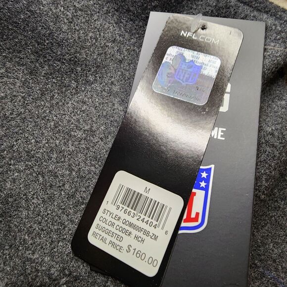 Buffalo Bills Jacket Bomber Coat Varsity Button NFL Mens Medium Embroidered - Picture 3 of 14